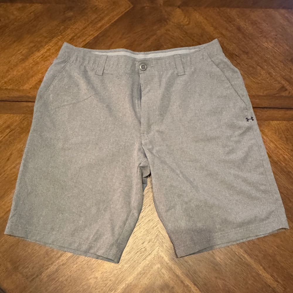 Under Armour Mens Gray Golf Shorts Lightweight Athletic Casual‎ |N1